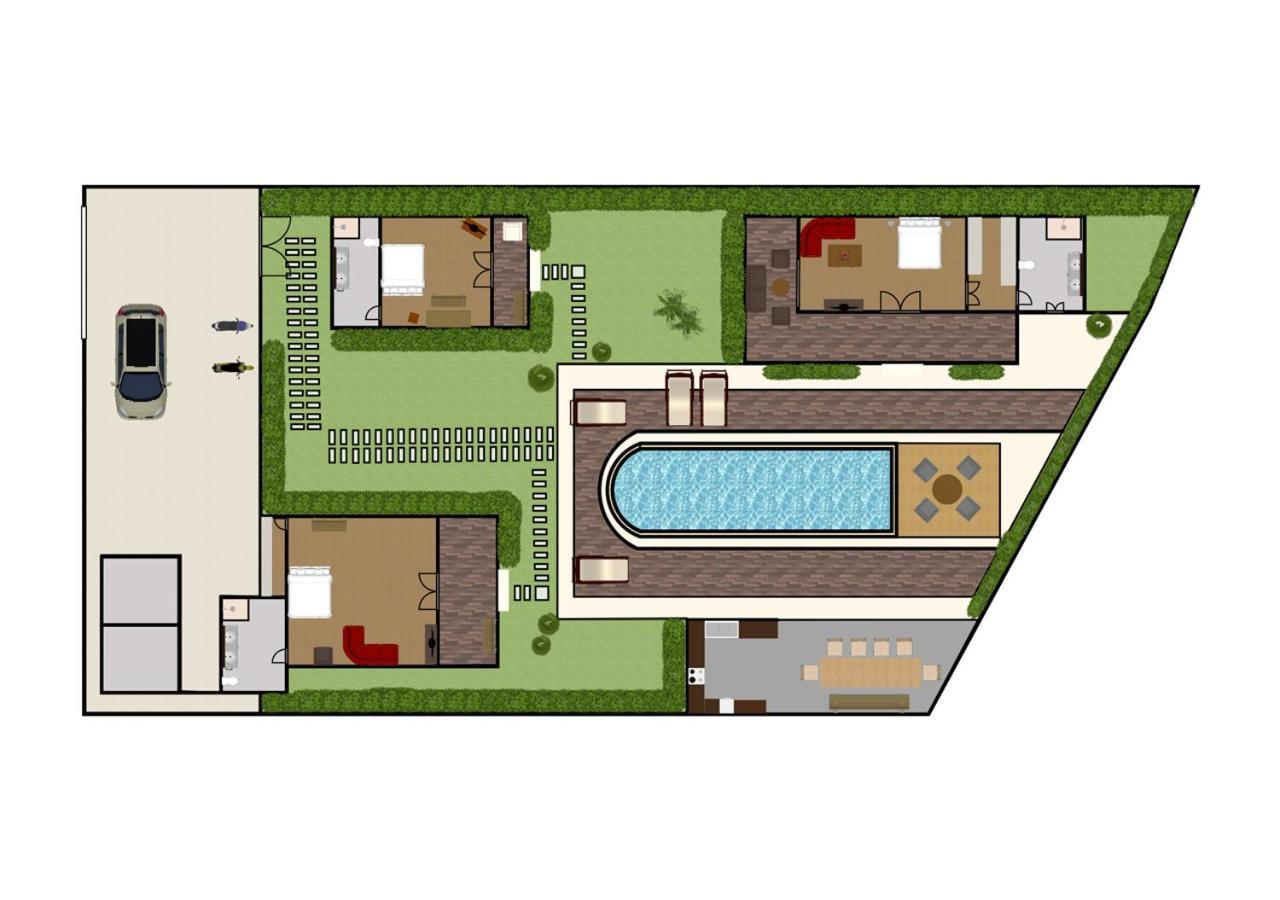 Villa Lina By Optimum Bali Villas Чангу Экстерьер фото
